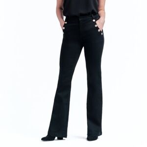 1822 Denim Black Flare Pants